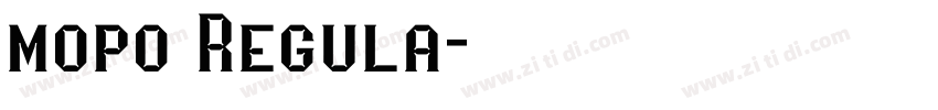 mopo Regula字体转换